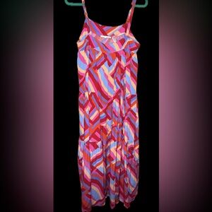 Anthropologie Abel the Label Abstract Print Maxi Vacation Boho Summer Beach